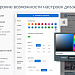 Широкие возможности настроек дизайна