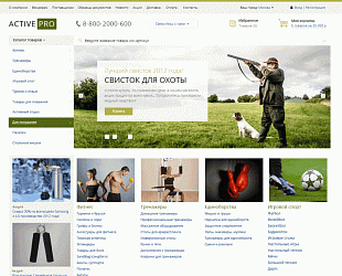 Активный отдых. Спортивные товары. Охота, рыбалка. Спортивное оружие (ActivePRO) (рус. + англ.)
